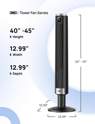 DREO 9 speeds and 4 modes adapt to different comfort needs.