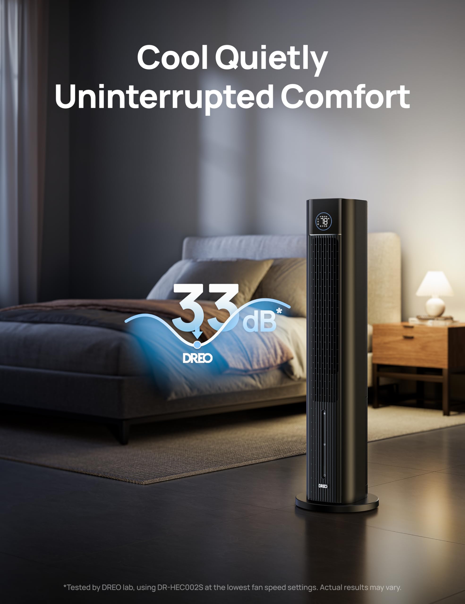 DREO app control lets you adjust settings remotely.