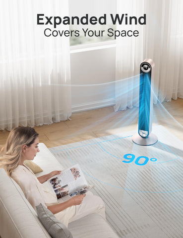 Auto mode senses heat and adjusts wind speeds to maintain comfort