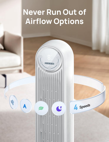 DREO compact and portable design for moving between rooms