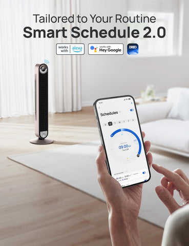 Quiet bladeless design with TurboSilent technology for peaceful nights