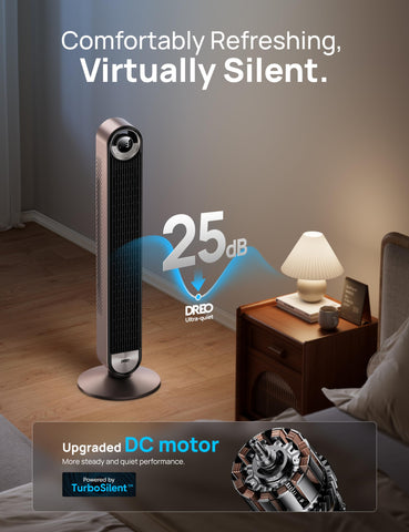 Sleep mode lowers speed and dims the display for uninterrupted rest