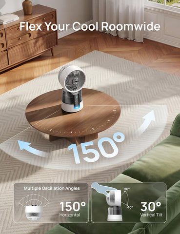 DREO TurboCool Misting Fan ultrafine mist for refreshing breeze
