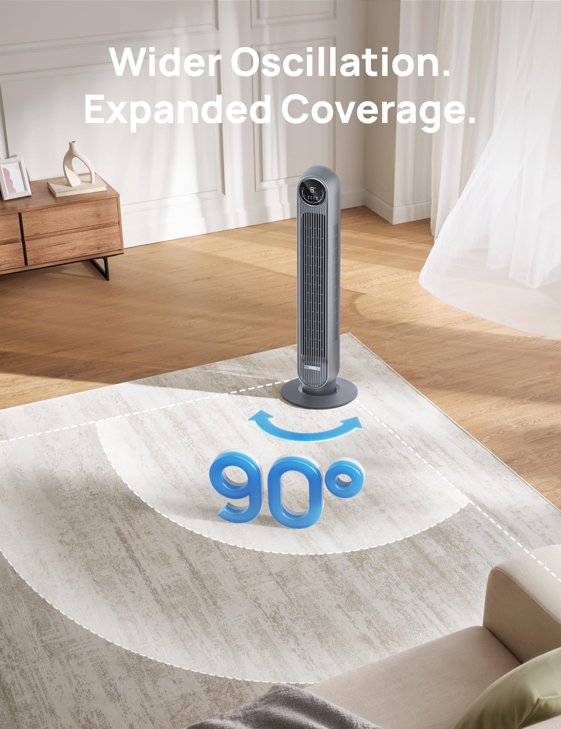 DREO four modes and four speeds for versatile airflow