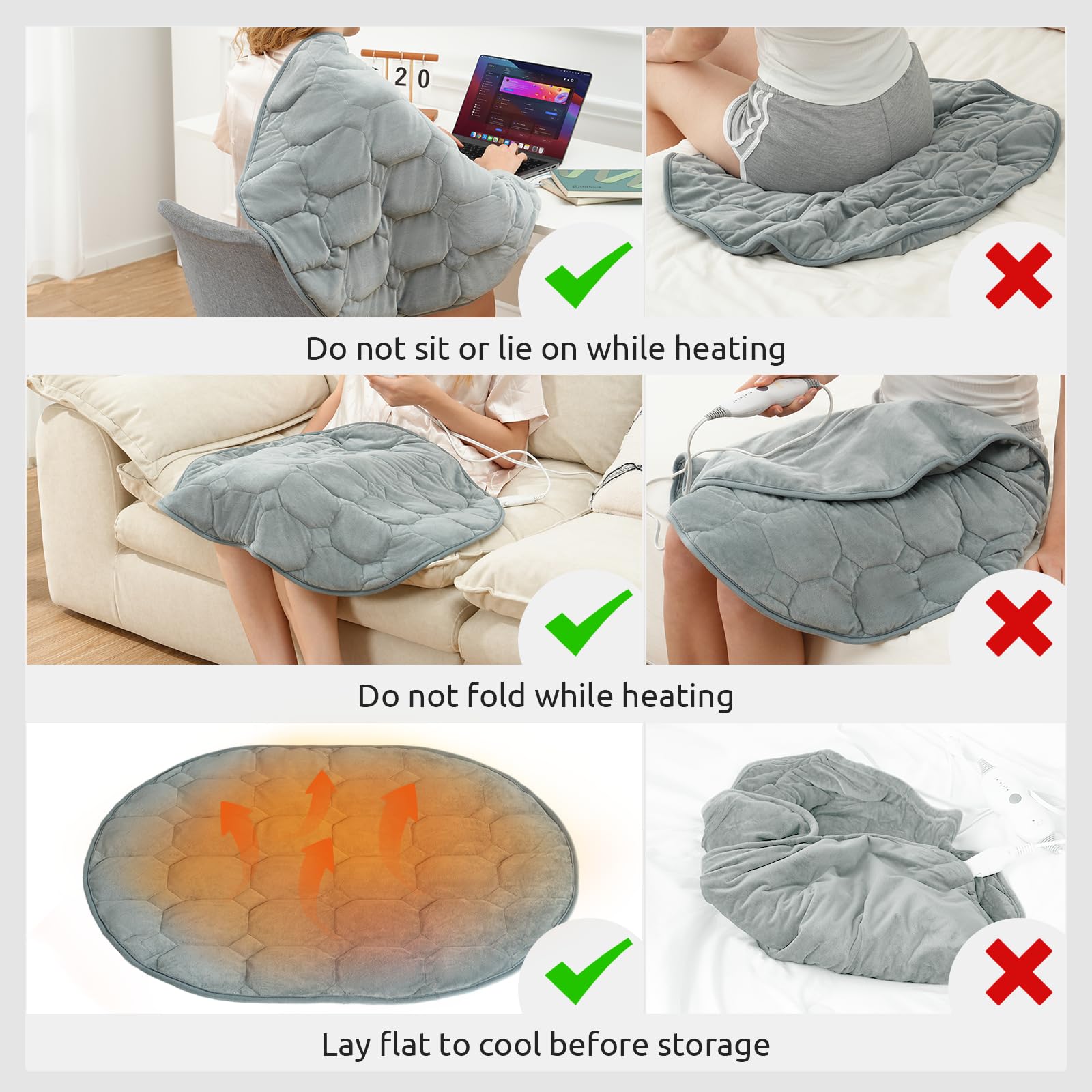 Drewin weighted pad used at a desk setup for office relaxation.