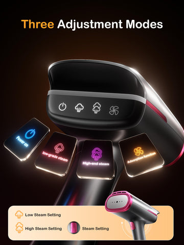 DRFLASH 2in1 steamer demonstrates hands-free ironing with suction and steam for crisp results.
