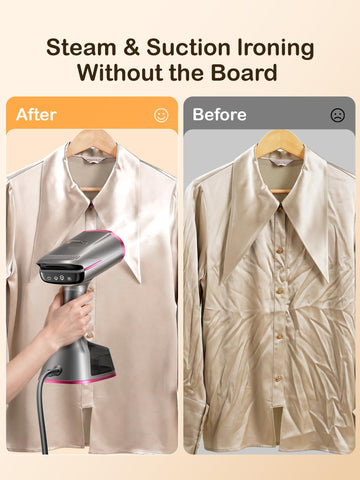 DRFLASH 30-second heat delivers powerful steam to smooth fabrics quickly.