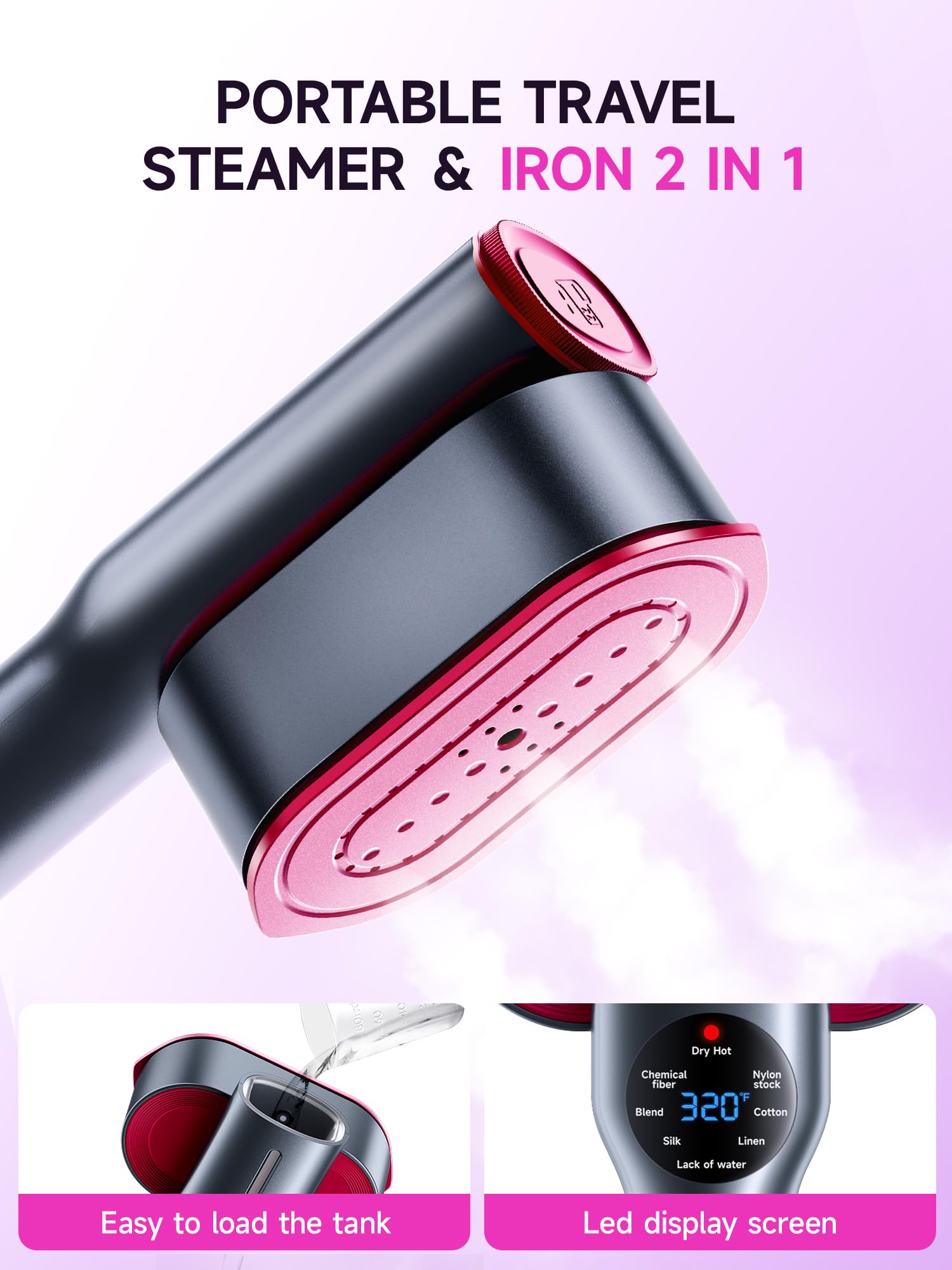 DRFLASH rapid heat up in 15 seconds for faster garment refreshing.