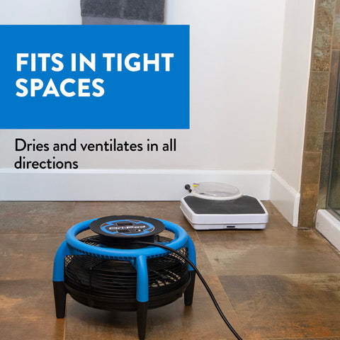 Dri-Eaz Dri-Pod Pro suits commercial spaces like classrooms and hotels.
