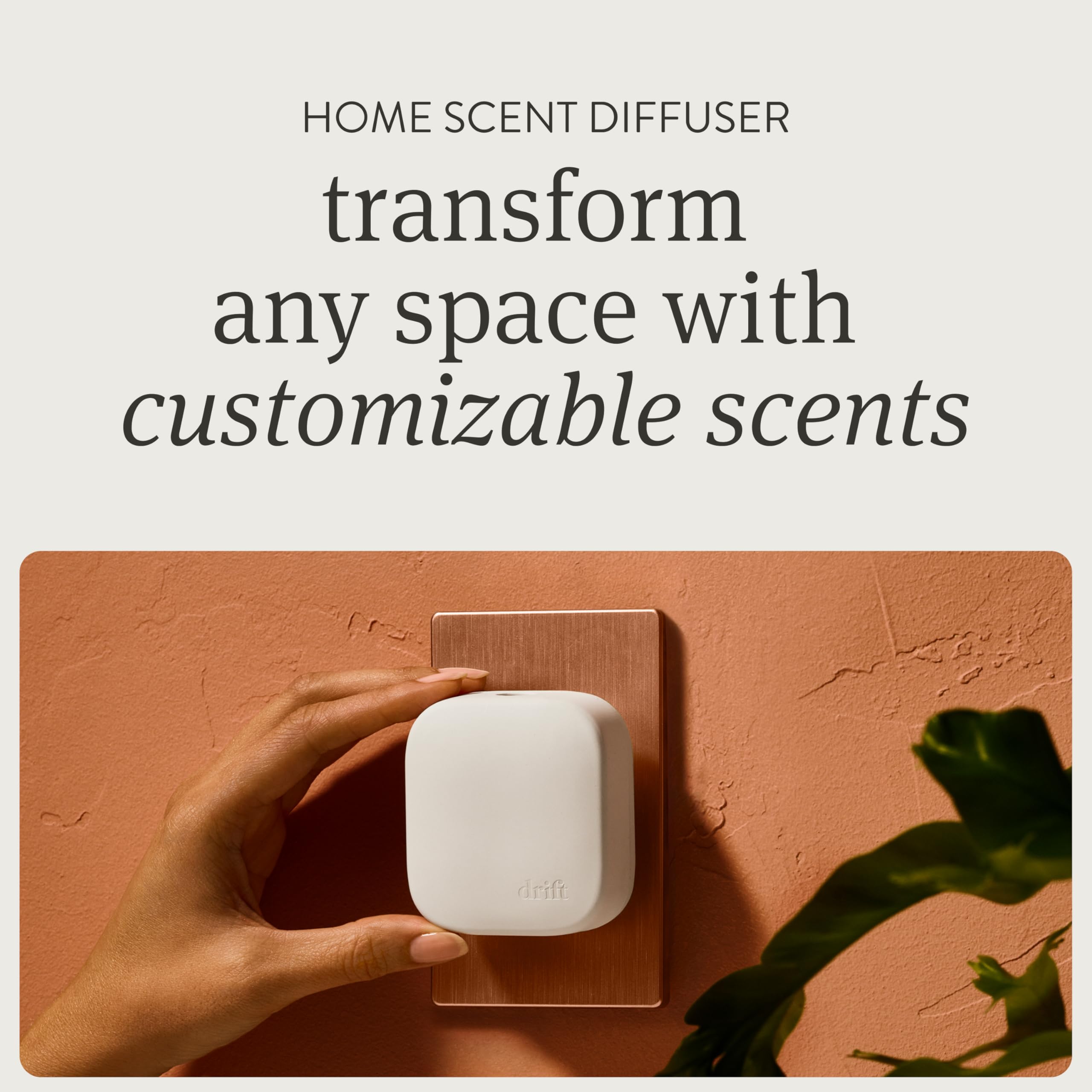 Drift Grove refill bottle shown beside diffuser for seamless scent upgrade.