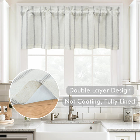 DriftAway valance with 3-inch rod-pocket top for easy installation.
