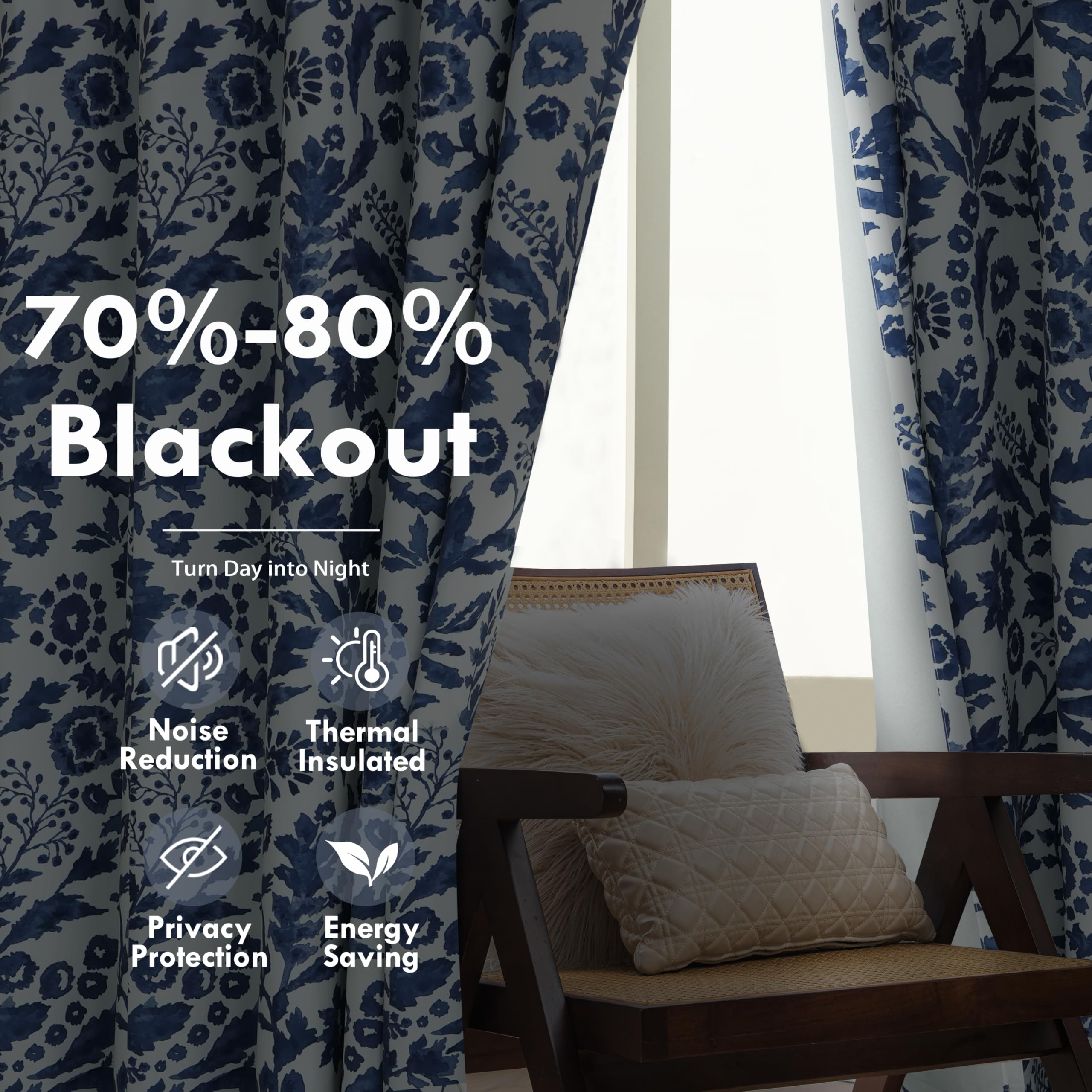 DriftAway Julia curtains with grommets enable quick, secure hanging