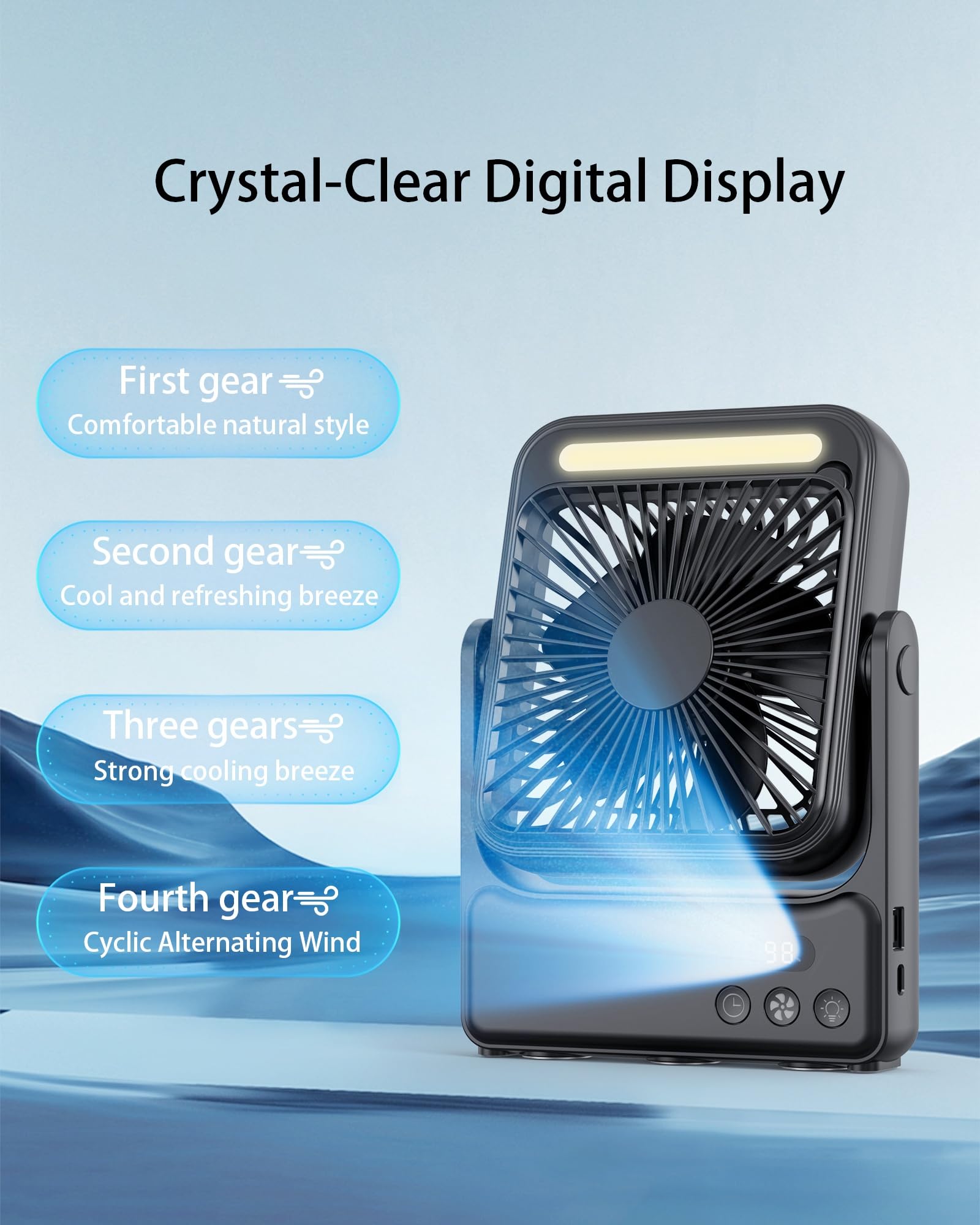 DRIFWIN four-speed settings including natural wind option.