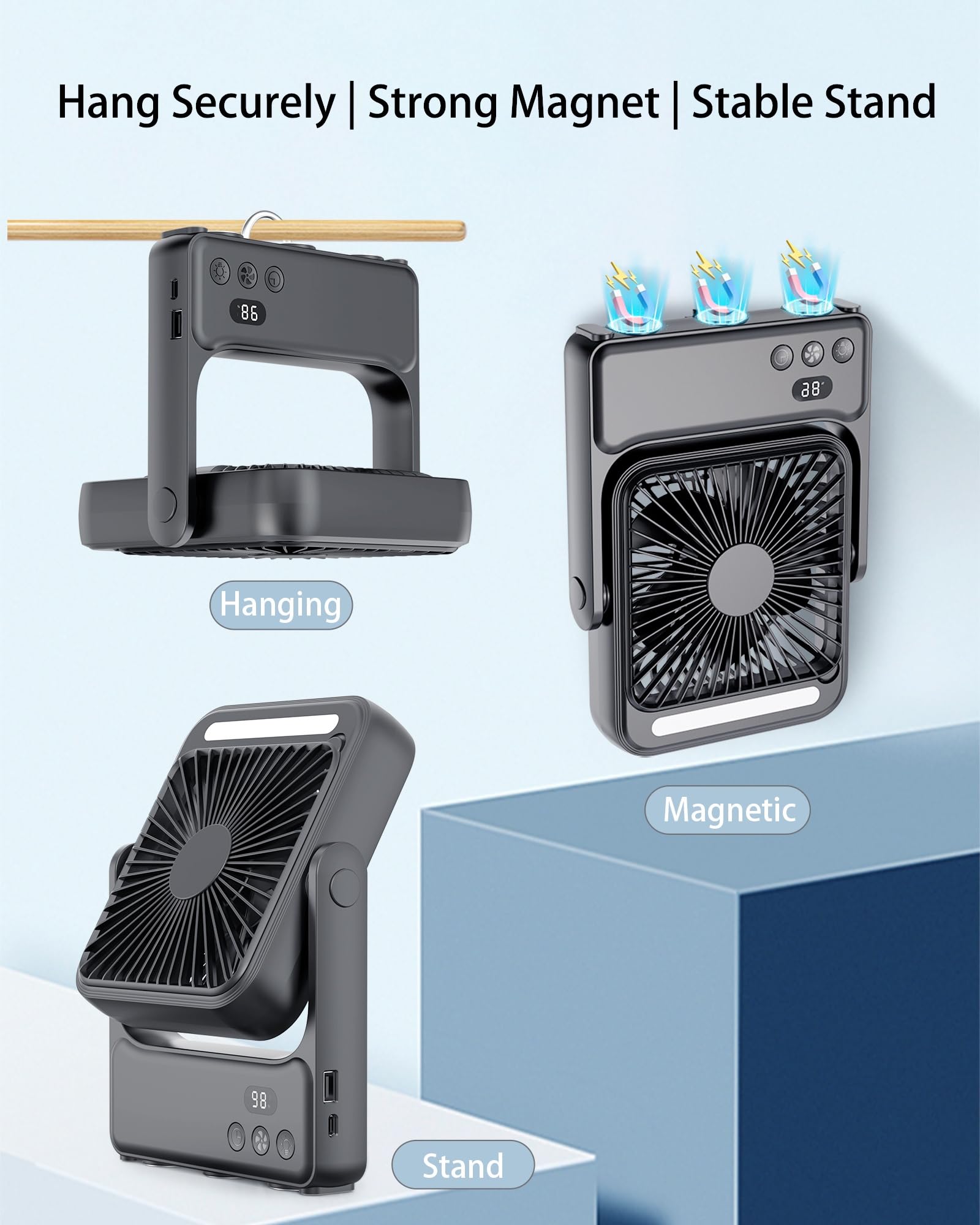DRIFWIN magnetic base attachment demonstrates secure cabin mounting.