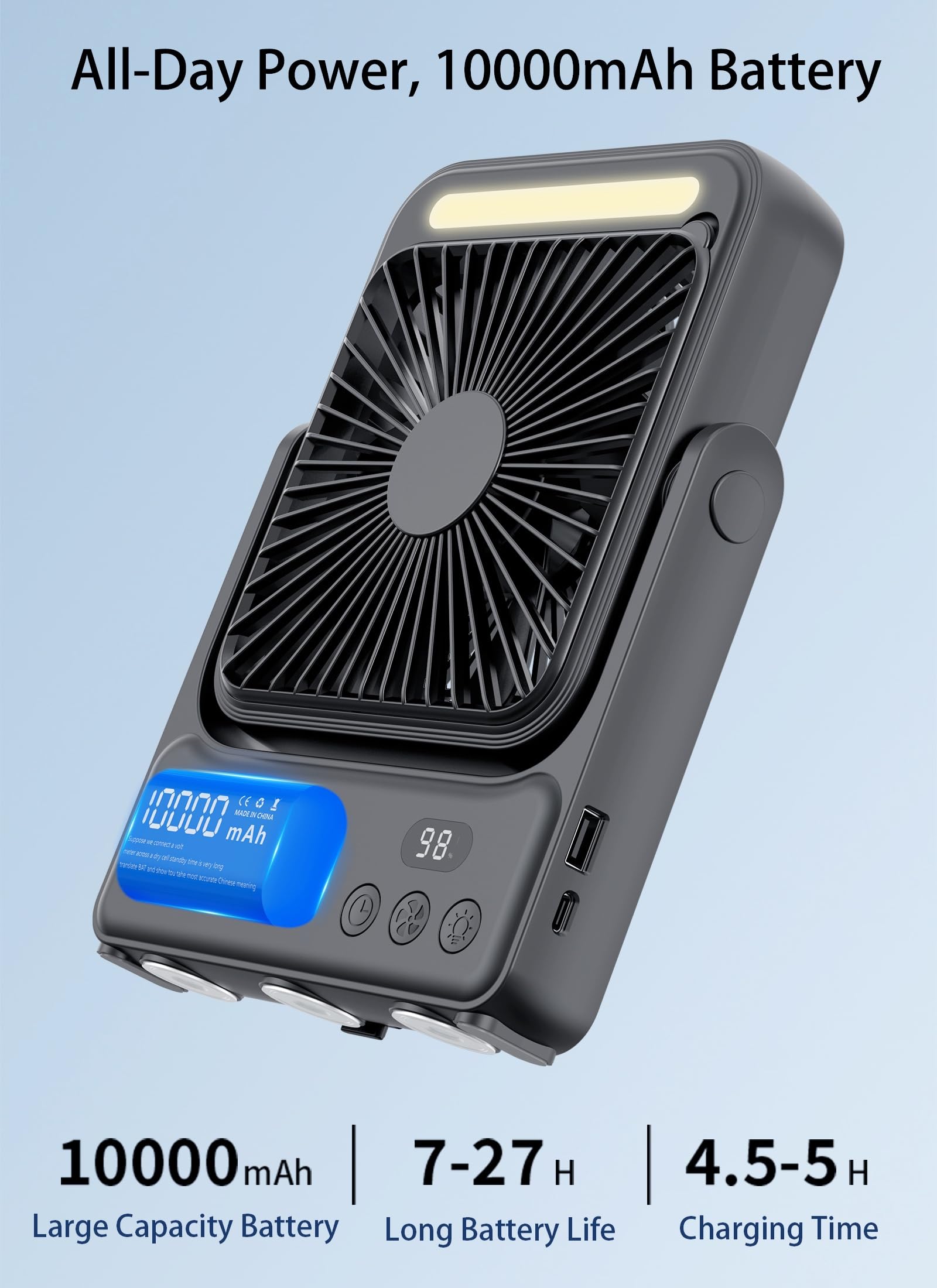 DRIFWIN four speed settings include natural wind mode for comfort.