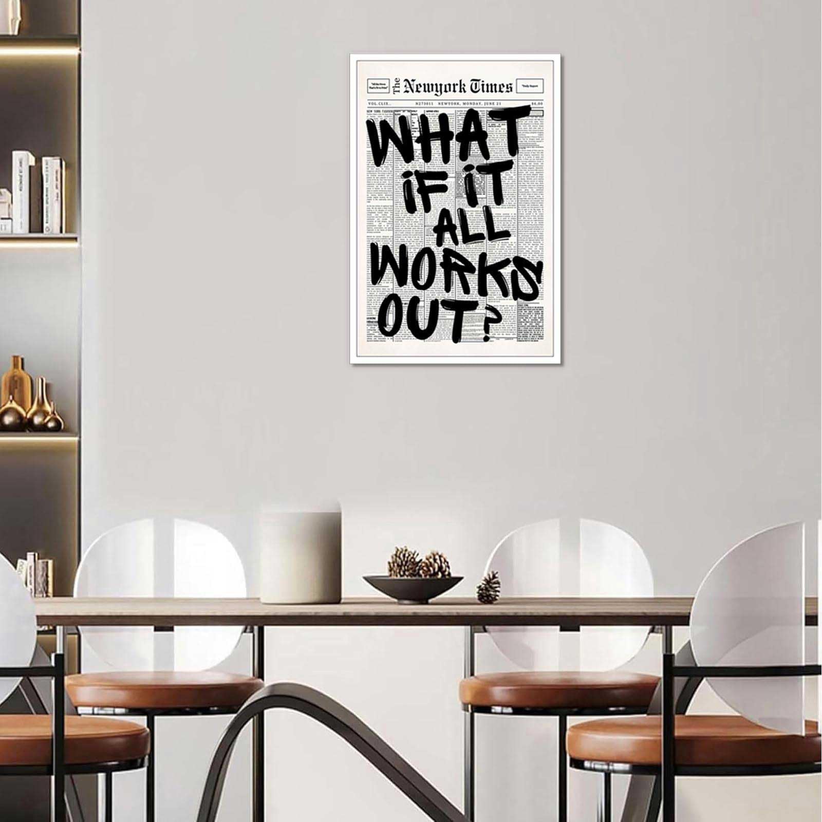 Drimiler wall art for living rooms or offices with minimalist flair.