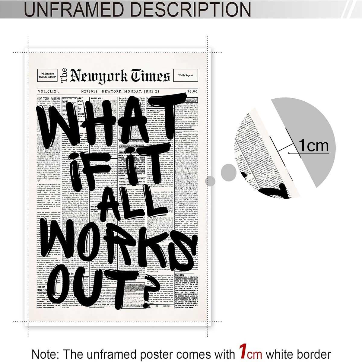 Drimiler What If It All Works Out print anchors room aesthetic and motivation.