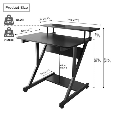 Dripex bottom storage shelves neatly organize papers and gadgets.