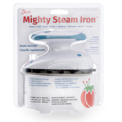 Dritz Mighty Travel Iron dual voltage ready for travel and dorm use