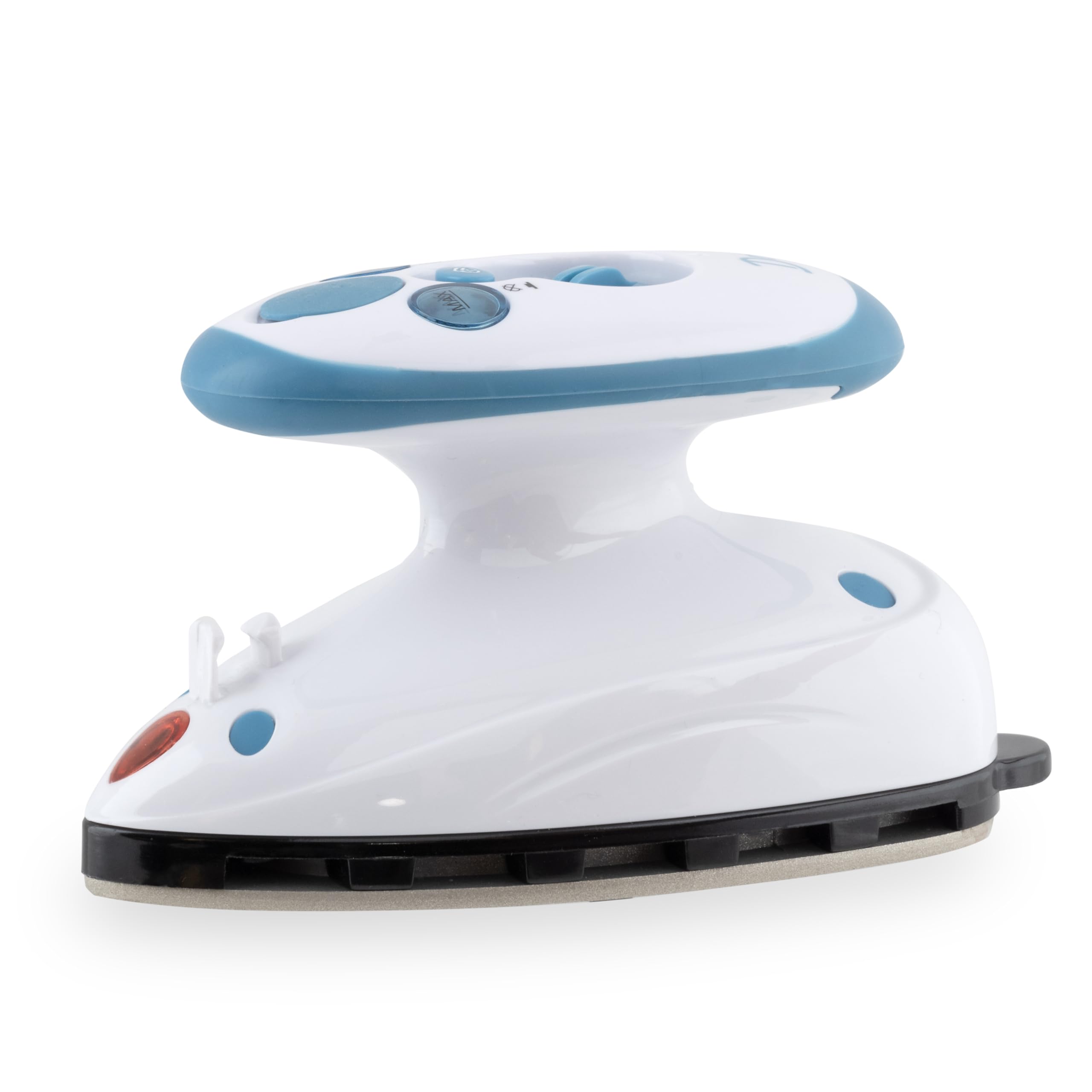 Dritz Mighty Travel Iron measuring cup helps with accurate water fill