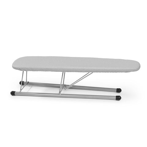 Dritz sleeve board gray steel stand locks the board in place during ironing.