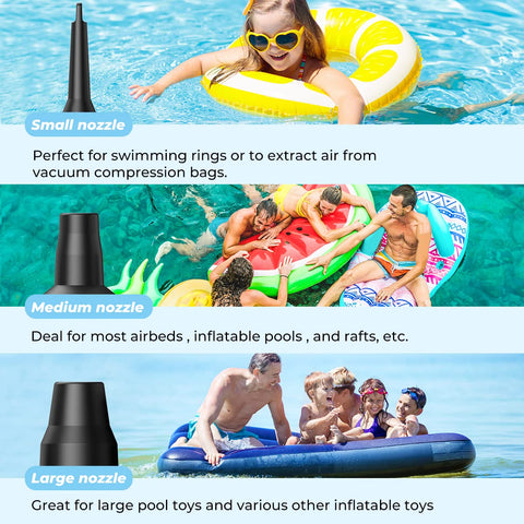 Dr.Meter air pump with 4000mAh battery for cordless inflating