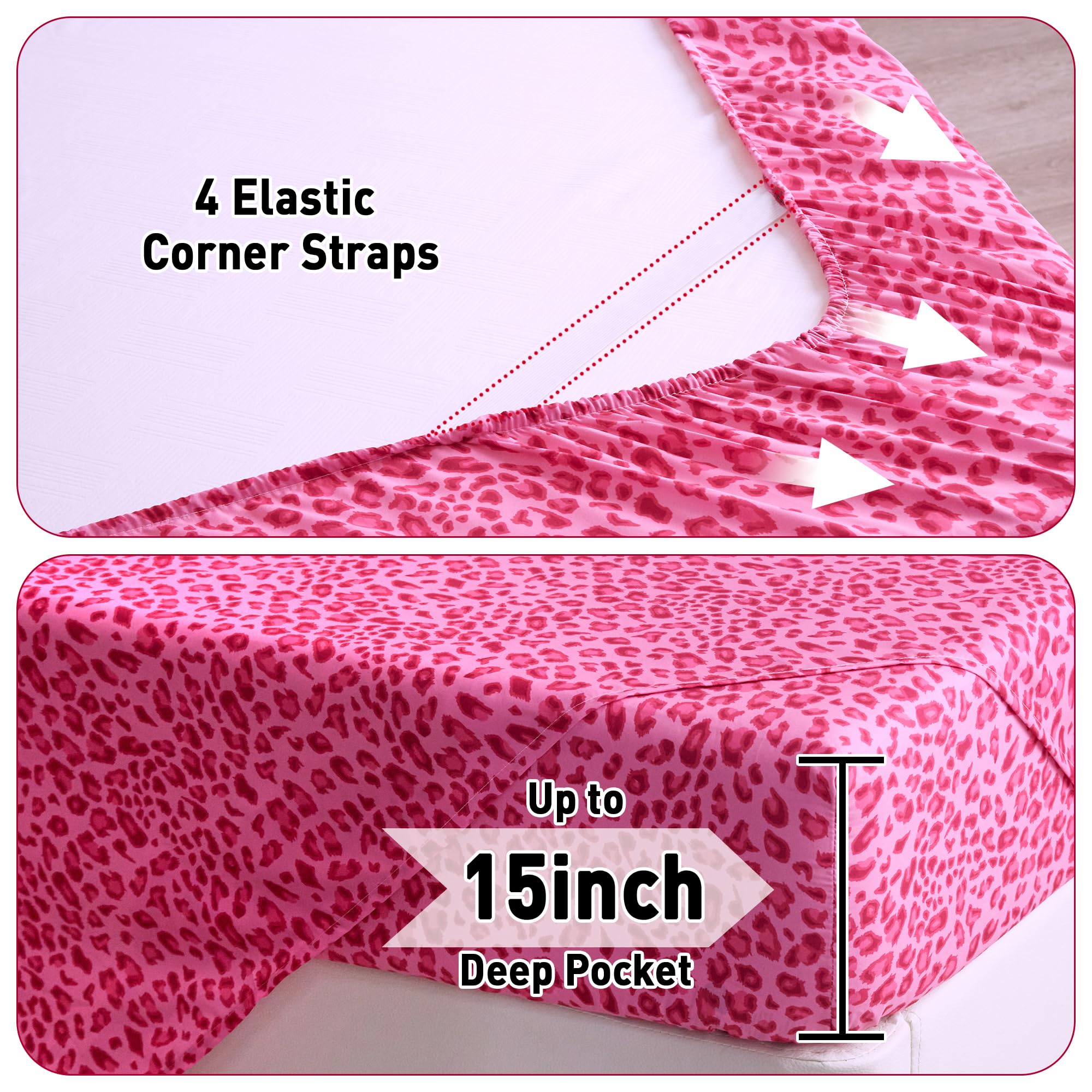 Drozeeo elastic corner straps prevent shifting during sleep.