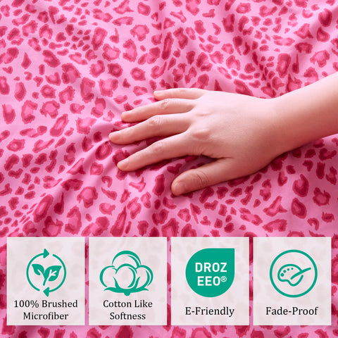 Drozeeo microfiber close-up reveals breathable, wrinkle-resistant texture.
