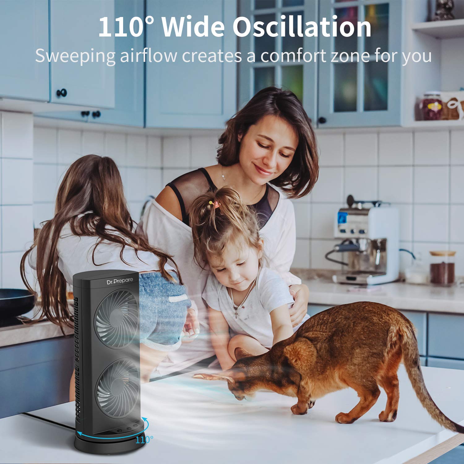 DR.PREPARE operates quietly under 60 dB for peaceful sleep.