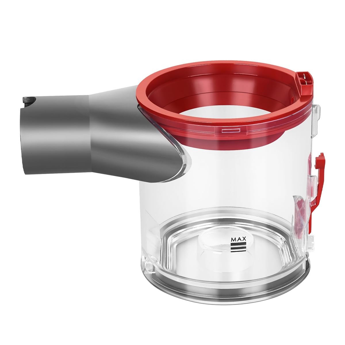 DrRobor compatibility-check dust bin helps confirm fit with Dyson V7/V8