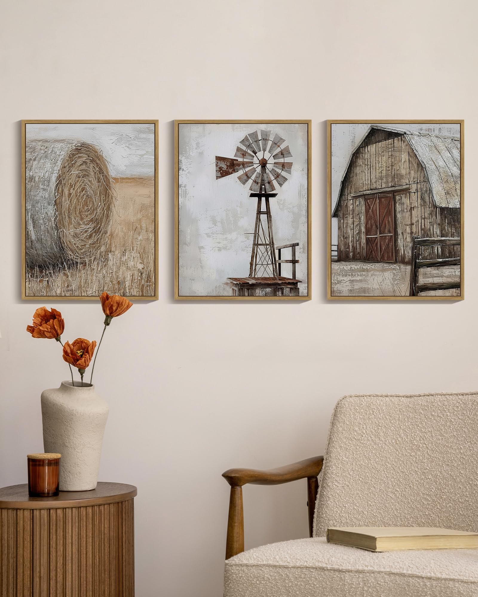 Drsoum farmhouse wall art set suits living or dining rooms
