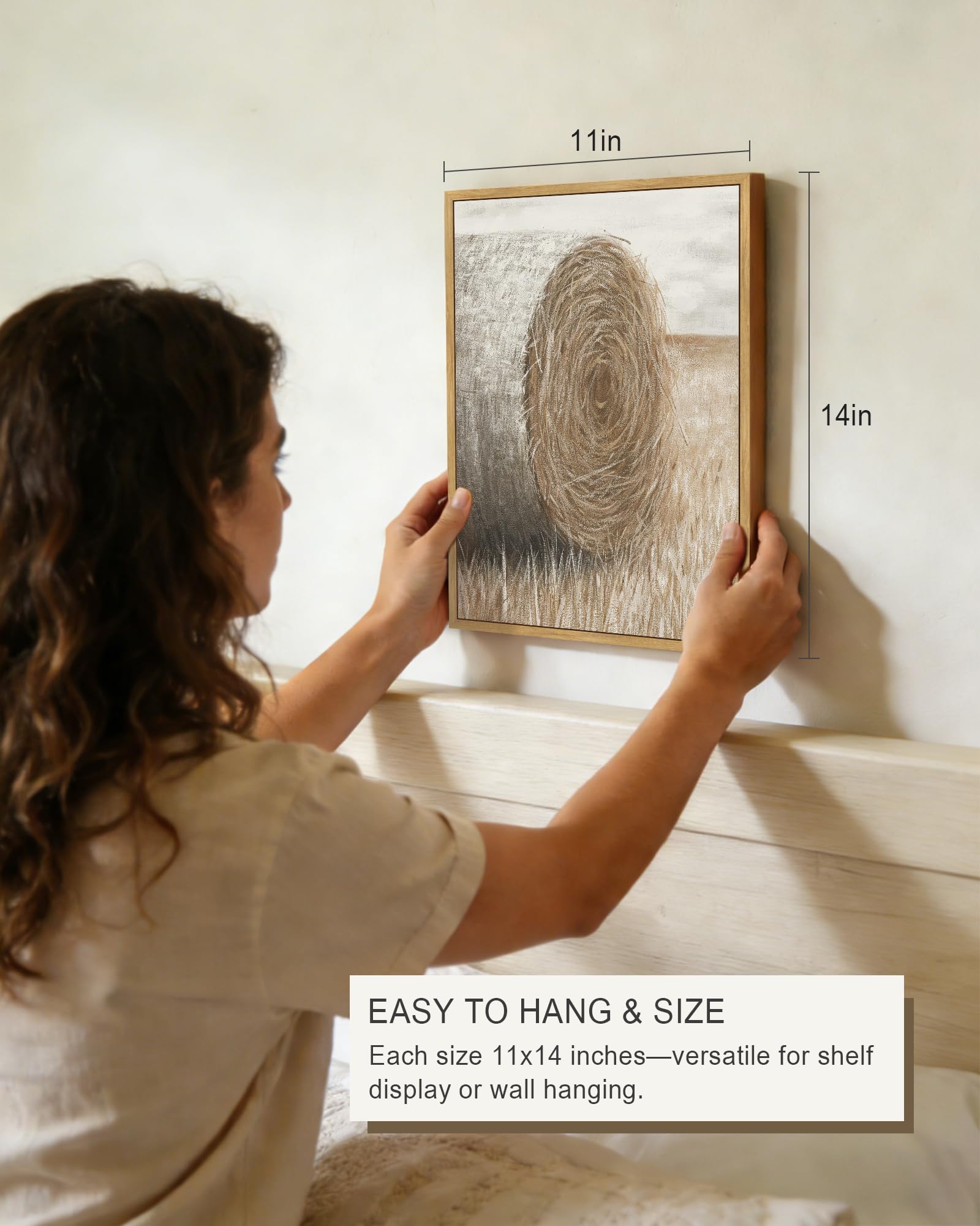 Drsoum natural toned canvas creates warm inviting textures