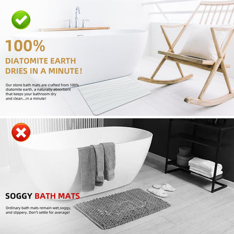 Drvykkn non-slip surface helps safe stepping after shower