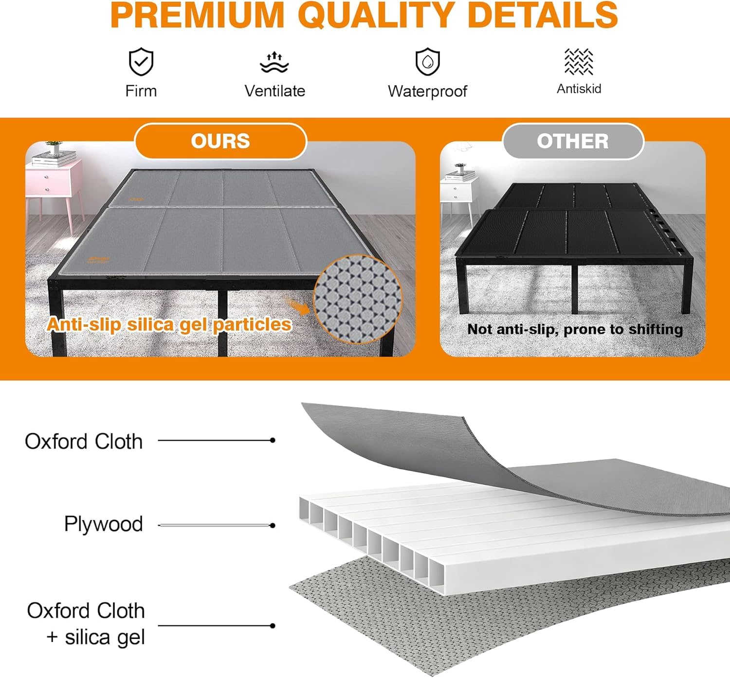Drwwi Bunkie Board King fits bunk frames with up to 8-inch slats