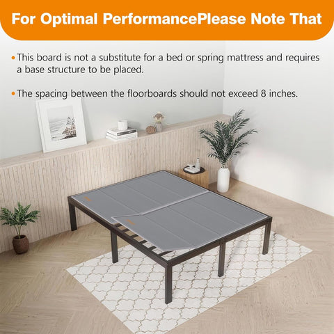 Drwwi Bunkie Board King 10mm surface supports mattress longevity