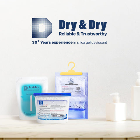 Dry & Dry moisture absorbers used in basement or bedroom for steady humidity