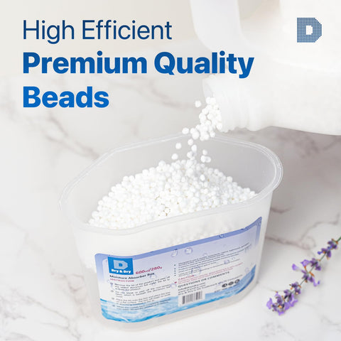 Dry & Dry absorbs moisture to help prevent musty odors in rooms