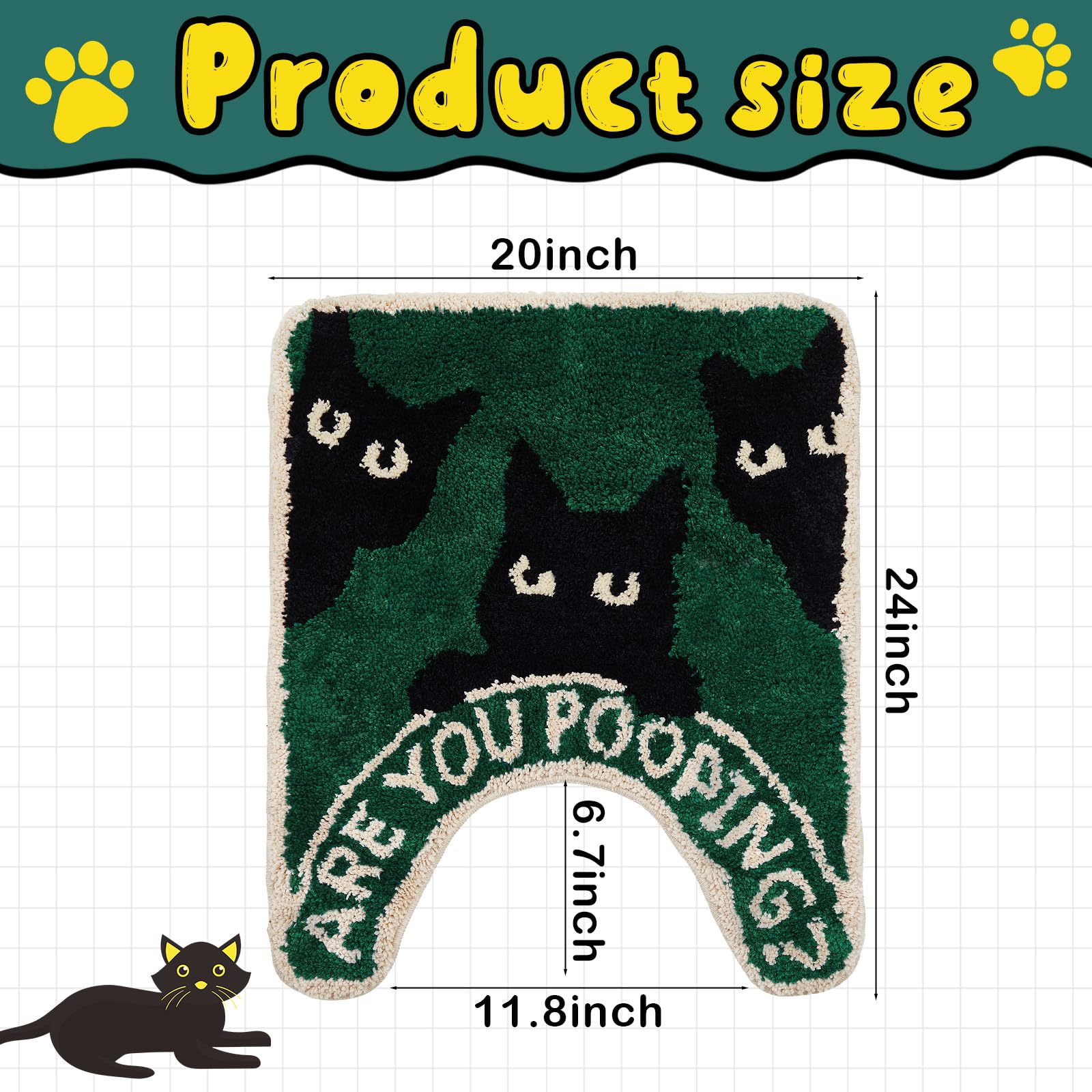 Drydiet absorbent fabric rug quickly soaks moisture and keeps feet warm.