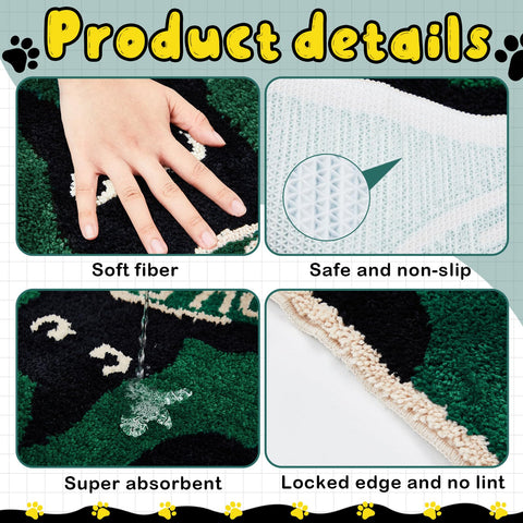 Drydiet non-slip back prevents shifting on dry, smooth bathroom floors.