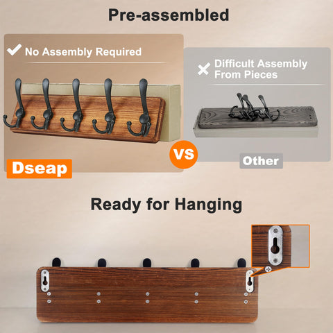 Dseap wall mount hardware and 16 inch spacing for easy installation.