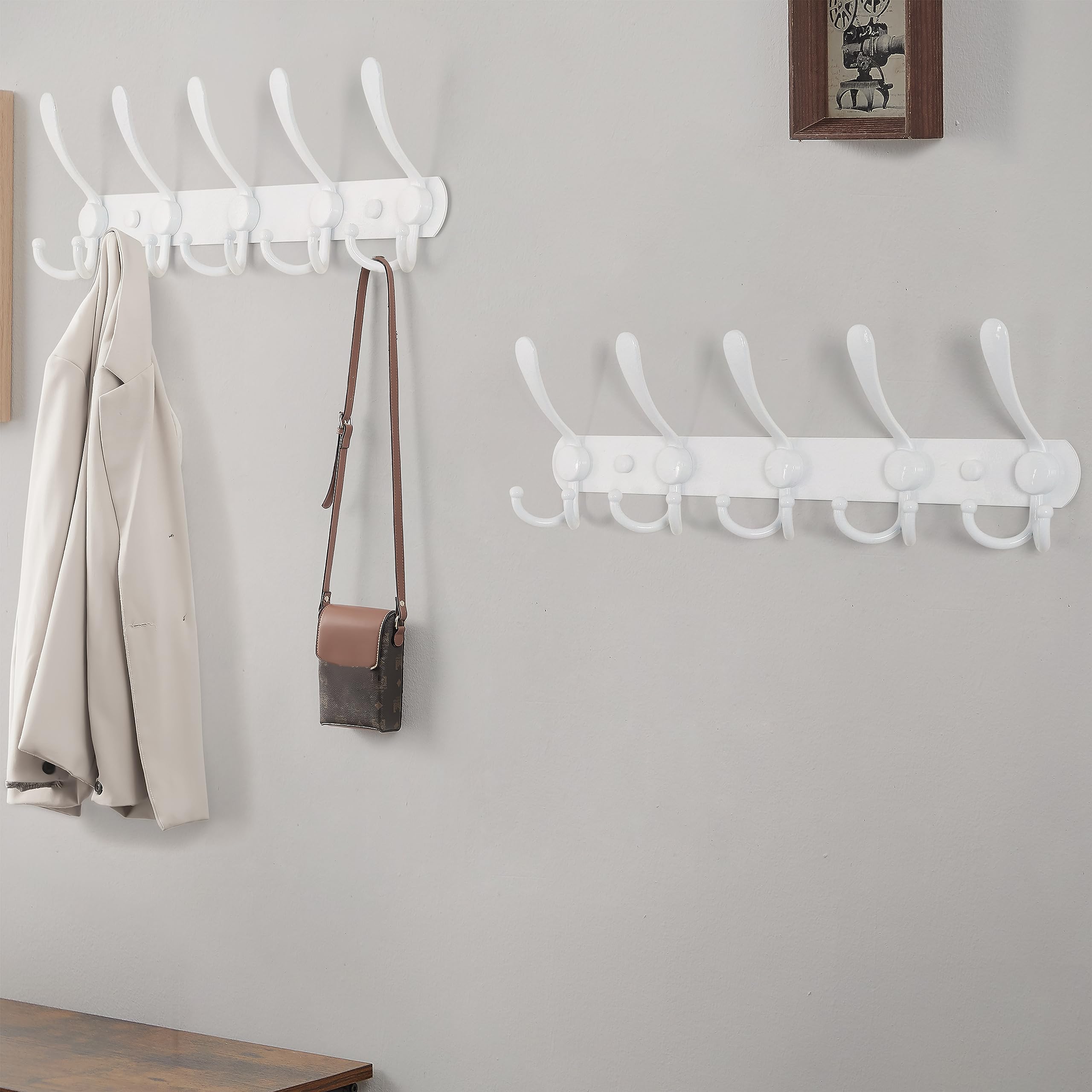 Dseap coat rack in entryway for quick access to coats and bags
