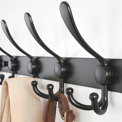 Dseap heavy-duty rack keeps towels robes and purses neatly stored.
