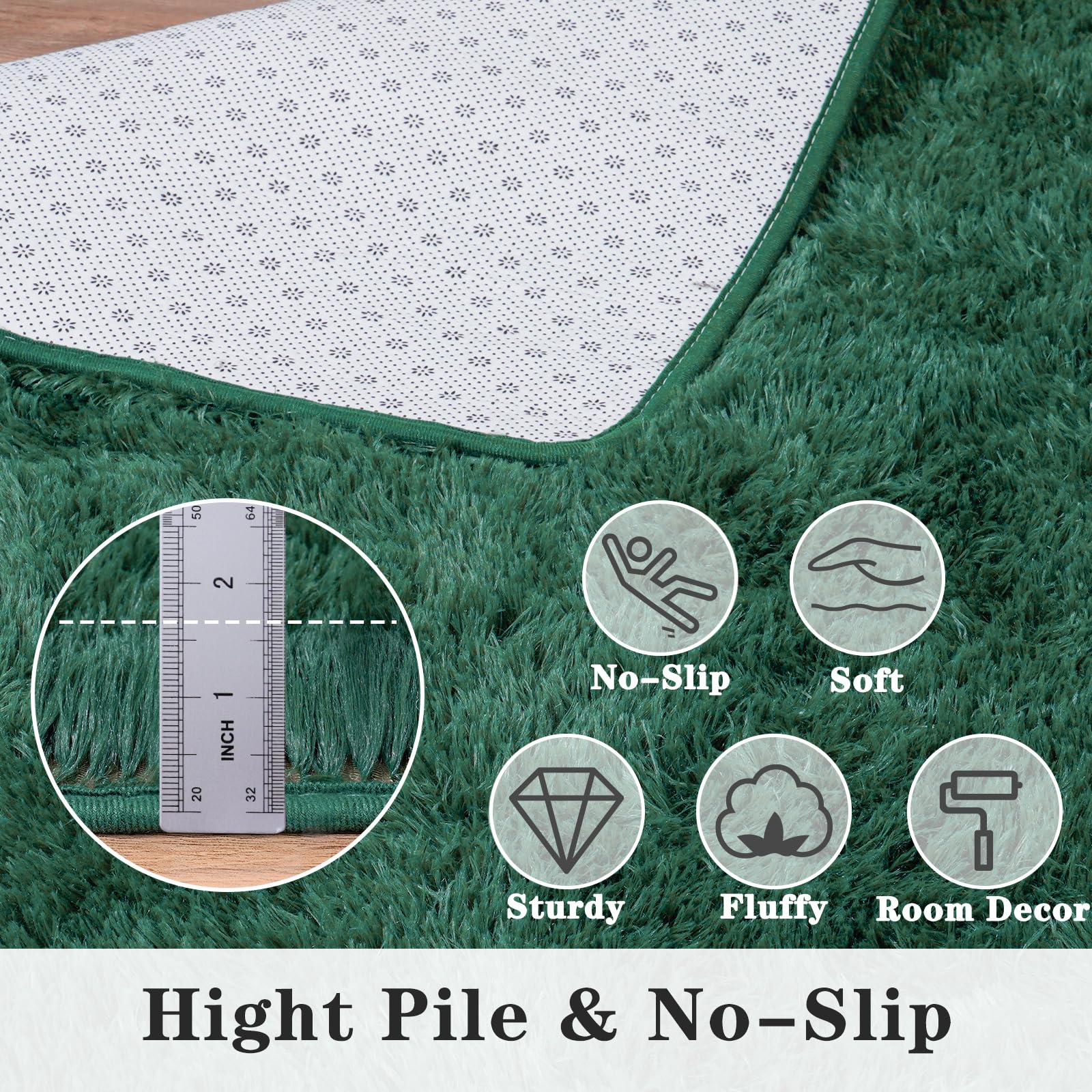 Dssimo green rug under dining table illustrating versatile decor