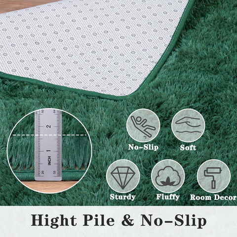 Dssimo green rug under dining table illustrating versatile decor