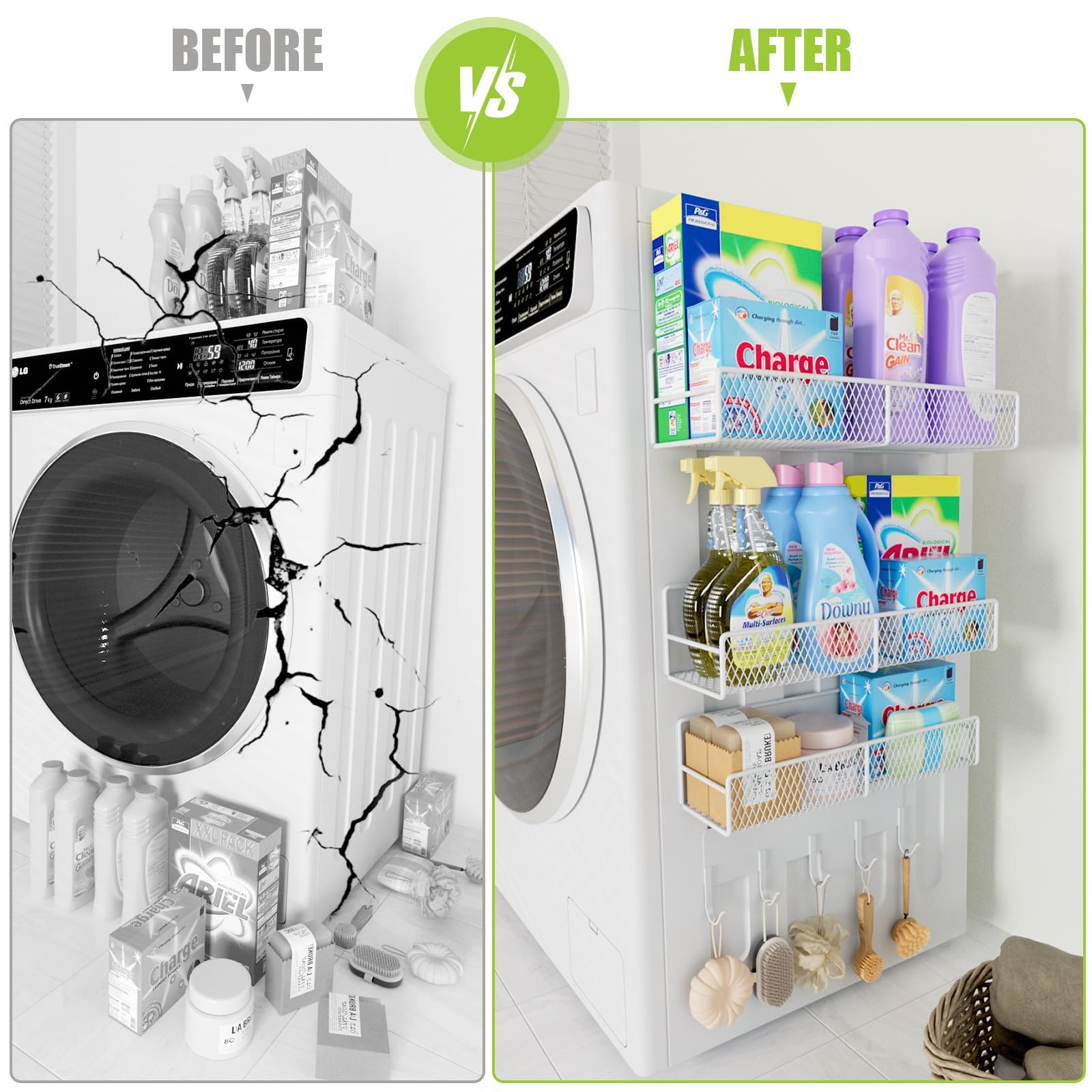 DTUQYX magnet attaches to fridge for extra storage flexibility