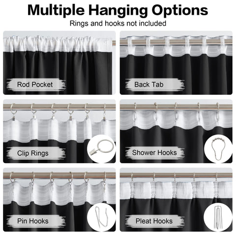 DUALIFE back tab detail illustrating flexible hanging and consistent color