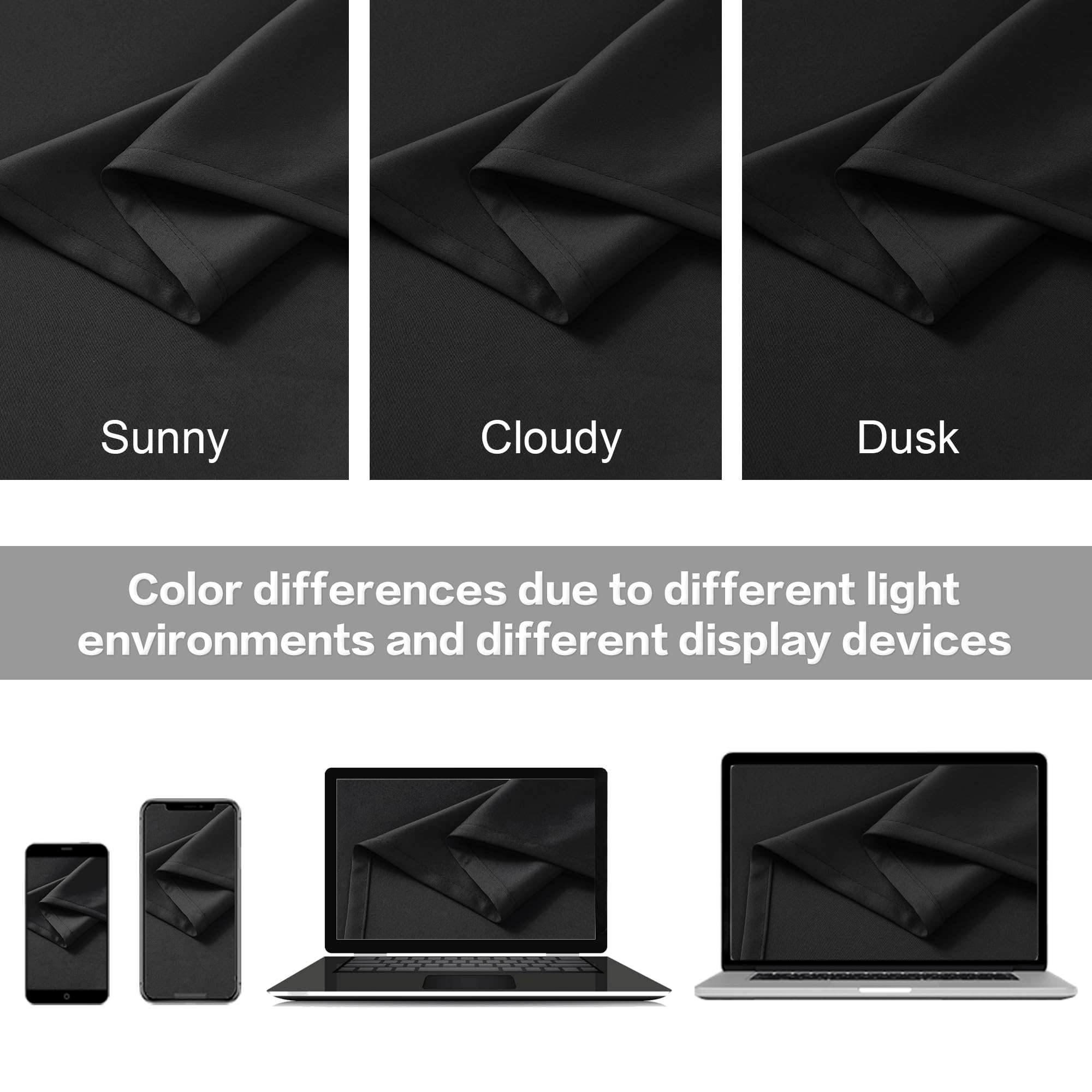 DUALIFE room darkening curtain showing light control and UV protection