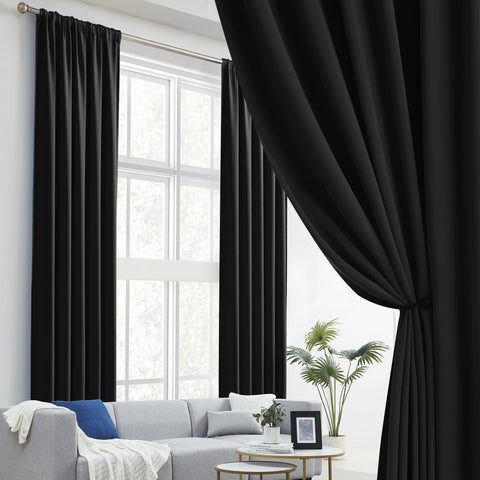 DUALIFE curtain rod pocket detail showing a secure fit for standard rods