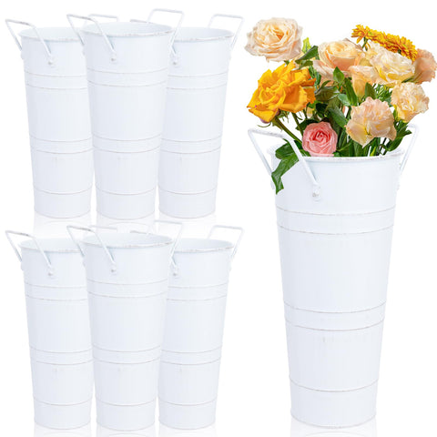 Dualshine 6-pcs galvanized bucket bar set for events, sturdy daily use.