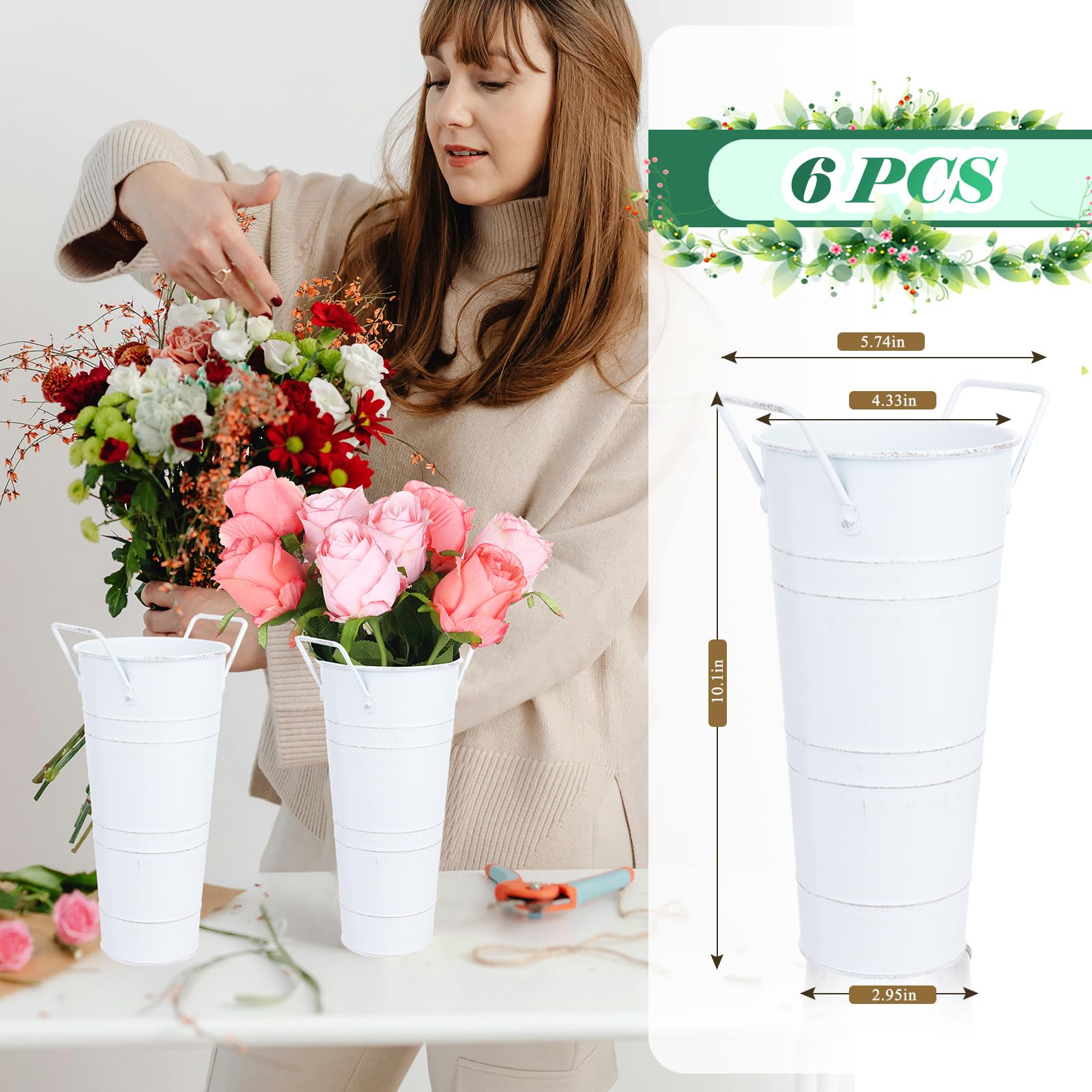 Dualshine indoor-outdoor decor vases, perfect for living rooms and balconies.